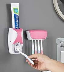 Distributeur Automatique de Dentifrice avec Support de Brosses